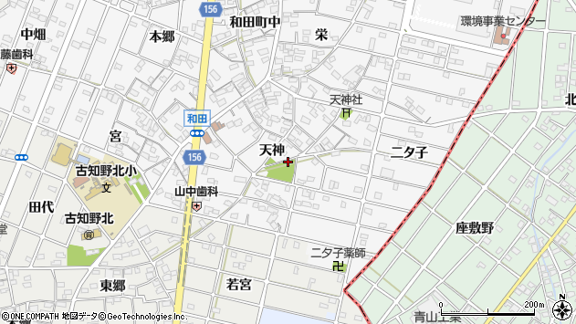 〒483-8024 愛知県江南市和田町天神の地図