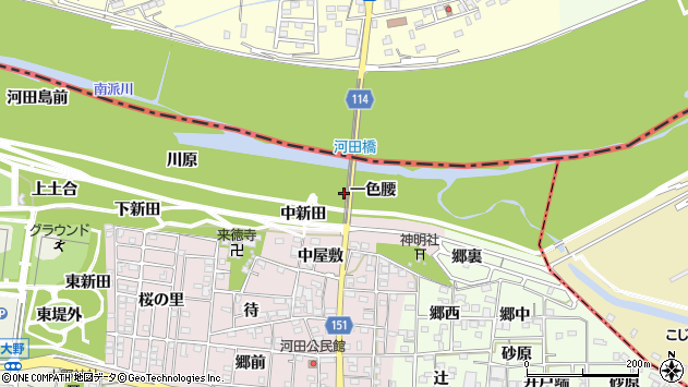 〒491-0142 愛知県一宮市浅井町河田の地図