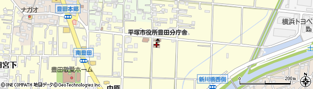 平塚市役所　子育て支援センター周辺の地図