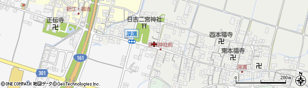 滋賀県高島市新旭町深溝1456周辺の地図