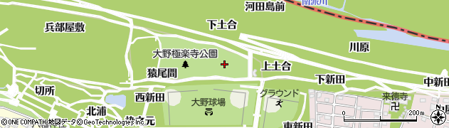 愛知県一宮市浅井町大野（中土合）周辺の地図