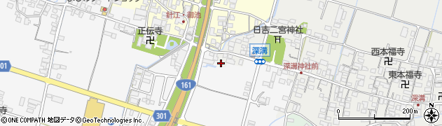 滋賀県高島市新旭町深溝23周辺の地図