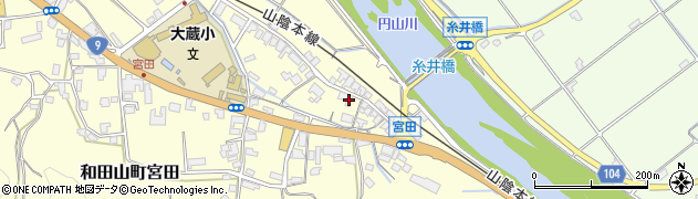 和田山大蔵郵便局周辺の地図