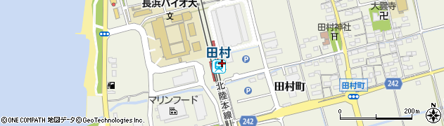 滋賀県長浜市周辺の地図