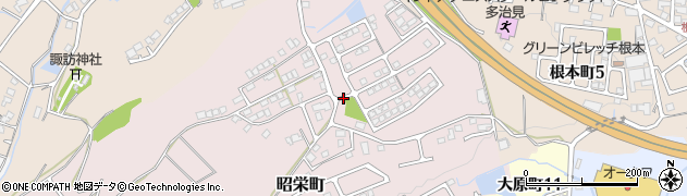 昭栄公園周辺の地図