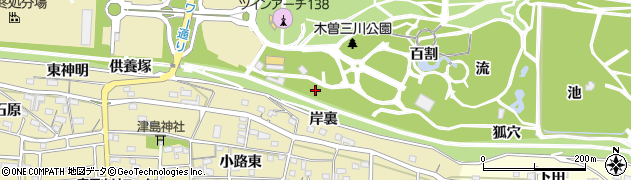 愛知県一宮市光明寺（岸裏）周辺の地図
