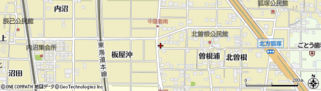 愛知県一宮市北方町北方北曽根2周辺の地図