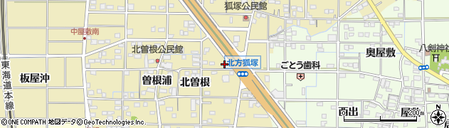 愛知県一宮市北方町北方北曽根66周辺の地図