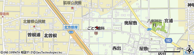 愛知県一宮市更屋敷（門）周辺の地図