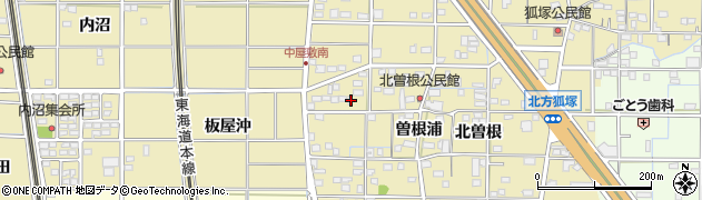 愛知県一宮市北方町北方北曽根11周辺の地図