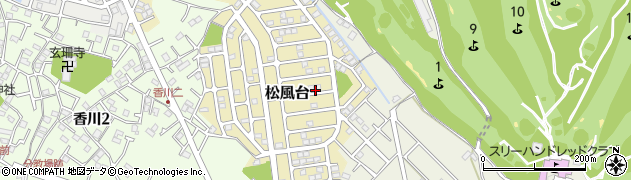 神奈川県茅ヶ崎市松風台周辺の地図