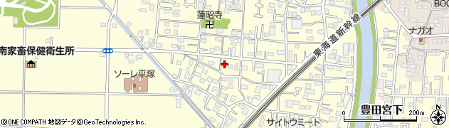 神奈川県平塚市寺田縄197周辺の地図