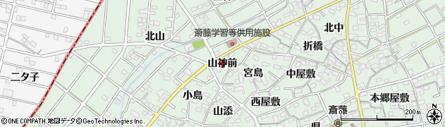 愛知県扶桑町（丹羽郡）斎藤（山神前）周辺の地図