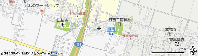 滋賀県高島市新旭町深溝1464周辺の地図