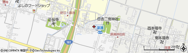 滋賀県高島市新旭町深溝1461周辺の地図