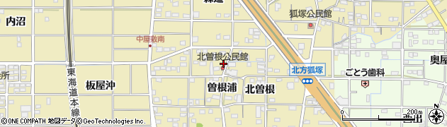 愛知県一宮市北方町北方北曽根32周辺の地図