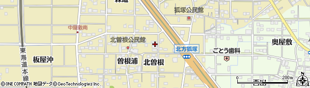 愛知県一宮市北方町北方北曽根52周辺の地図