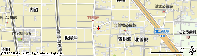 愛知県一宮市北方町北方北曽根6周辺の地図