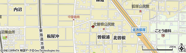 愛知県一宮市北方町北方北曽根20周辺の地図