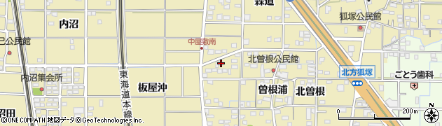 愛知県一宮市北方町北方北曽根8周辺の地図