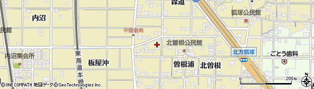 愛知県一宮市北方町北方北曽根14周辺の地図