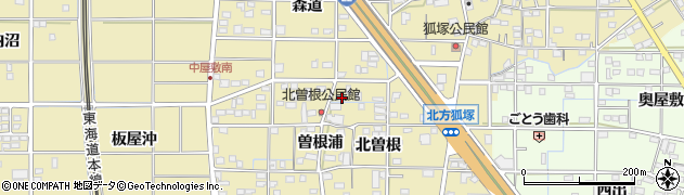 愛知県一宮市北方町北方北曽根38周辺の地図