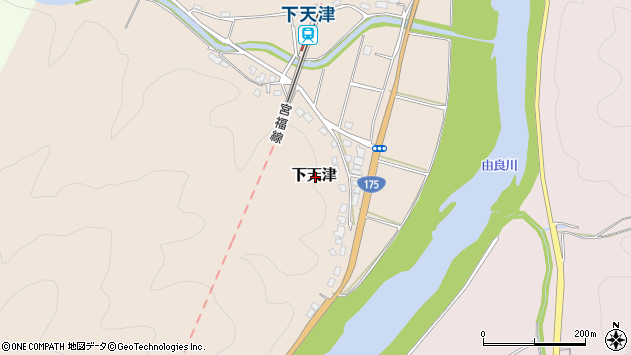〒620-0072 京都府福知山市下天津の地図