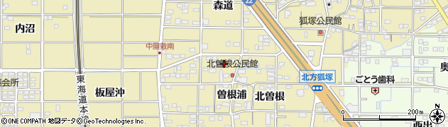 愛知県一宮市北方町北方北曽根28周辺の地図