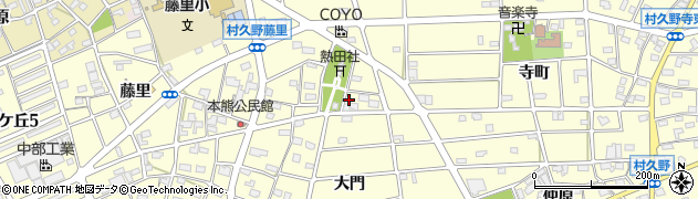 愛知県江南市村久野町宮出115周辺の地図
