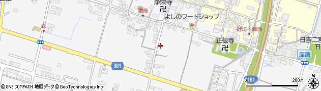 滋賀県高島市新旭町旭98周辺の地図