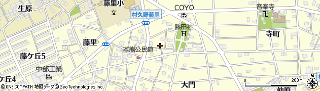 愛知県江南市村久野町宮出77周辺の地図