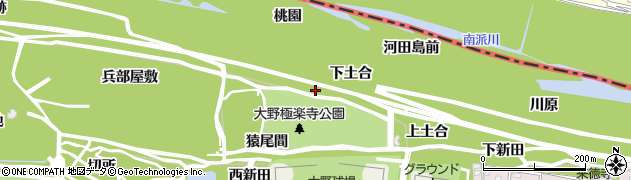 愛知県一宮市浅井町大野（下土合）周辺の地図