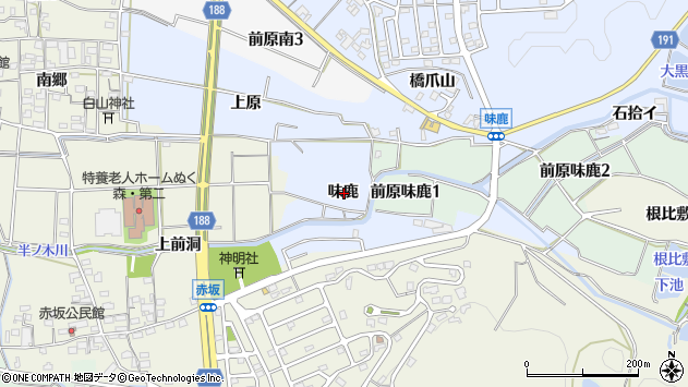 〒484-0062 愛知県犬山市前原味鹿の地図