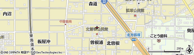 愛知県一宮市北方町北方北曽根30周辺の地図