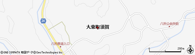 島根県雲南市大東町須賀周辺の地図
