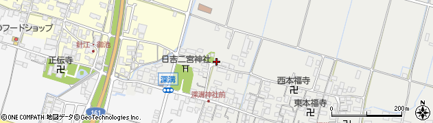 滋賀県高島市新旭町深溝1418周辺の地図