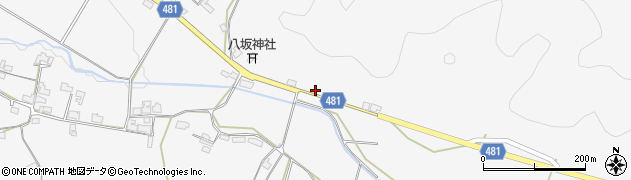 京都府綾部市上杉町（崩）周辺の地図