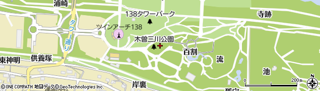 愛知県一宮市光明寺（柳場）周辺の地図