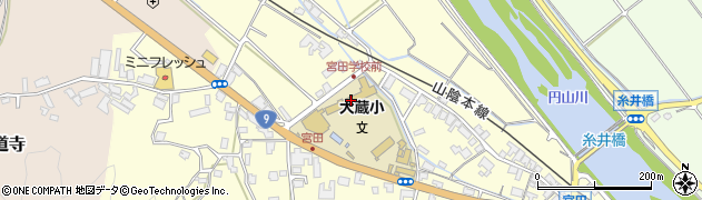 朝来市立大蔵小学校周辺の地図