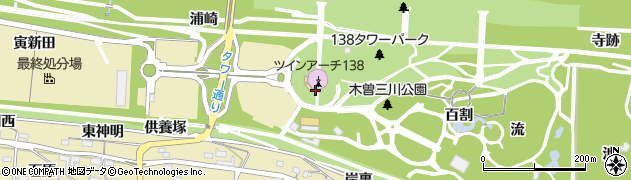 愛知県一宮市光明寺（浦崎）周辺の地図