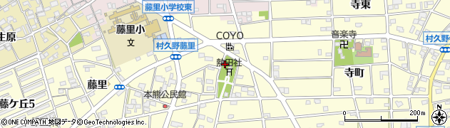 愛知県江南市村久野町宮出周辺の地図