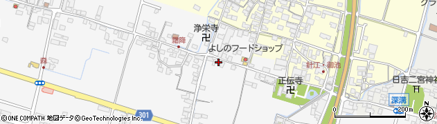 滋賀県高島市新旭町旭93周辺の地図