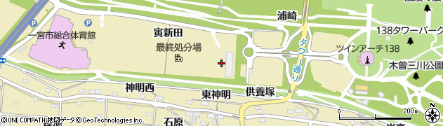 愛知県一宮市光明寺（東神明）周辺の地図
