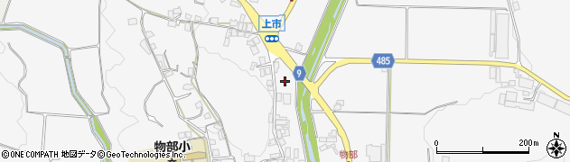 京都府綾部市物部町（蓮池）周辺の地図