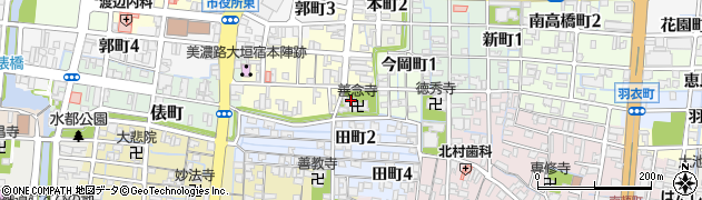 善念寺周辺の地図
