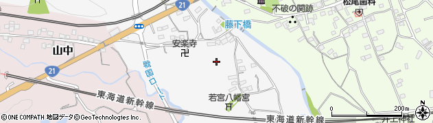 岐阜県関ケ原町（不破郡）藤下周辺の地図