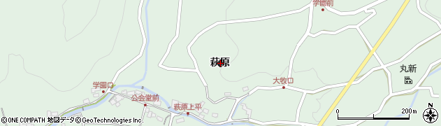 岐阜県瑞浪市稲津町萩原周辺の地図