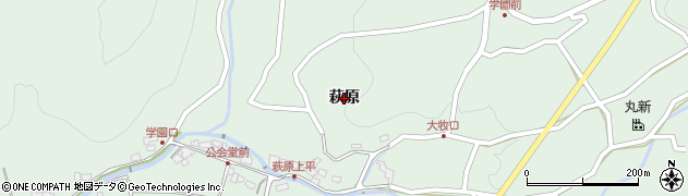 岐阜県瑞浪市稲津町（萩原）周辺の地図