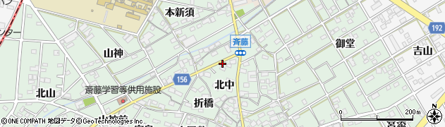 愛知県丹羽郡扶桑町斎藤北中25周辺の地図