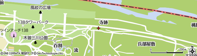 愛知県一宮市浅井町極楽寺（寺跡）周辺の地図